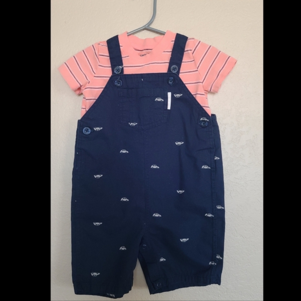 Carter's Boys', Blue Overalls, 24M